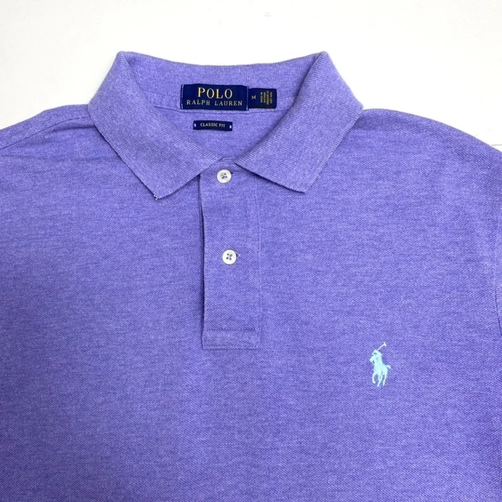 POLO Ralph Lauren Classic Fit Polo Shirt In Purple Size M